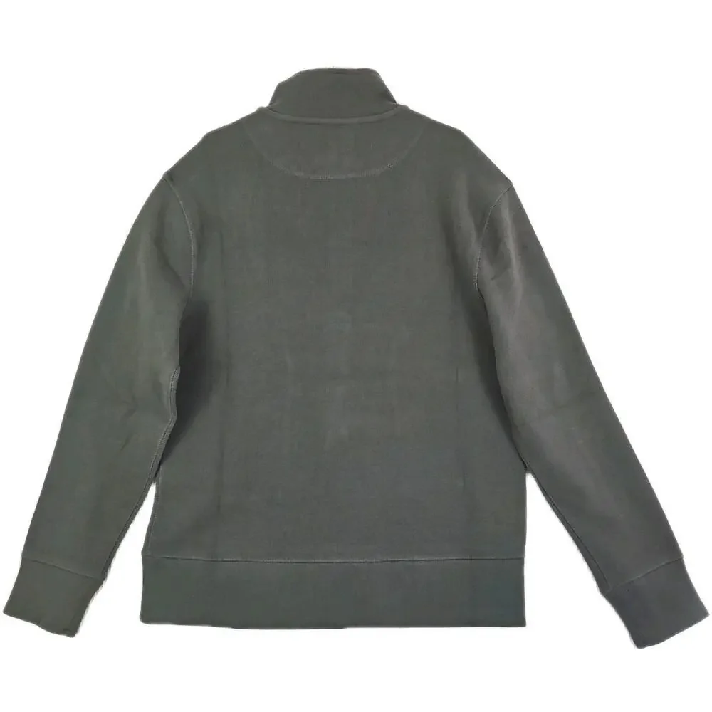 Banana Republic ~Men's Size M~ Green Cotton Blend 1/4 Zip Pullover NWT.